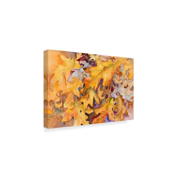 Joanne Porter 'Windblown Leaves' Canvas Art,16x24